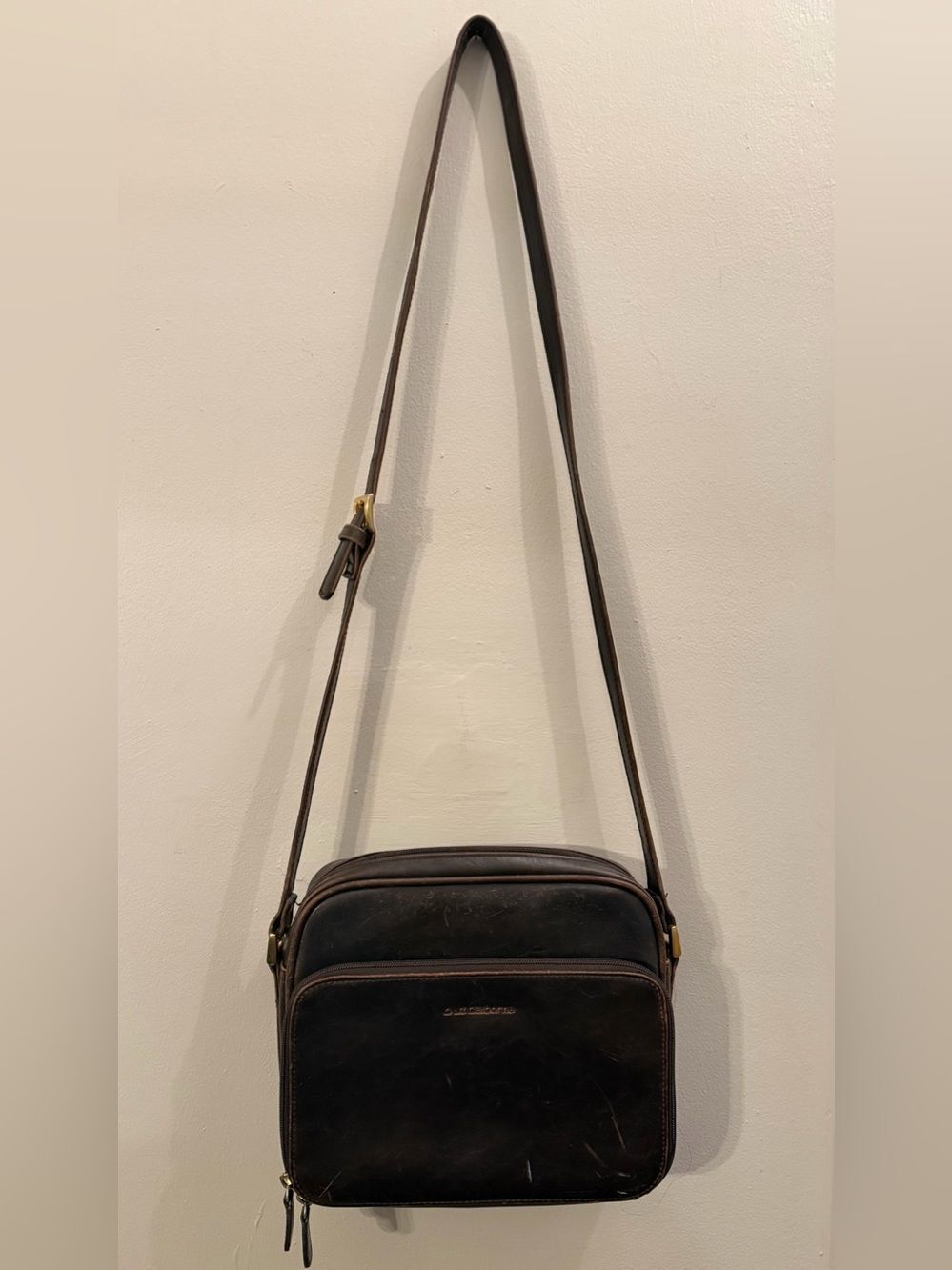 Vintage Y2k Liz Claiborne Brown Leather Purse